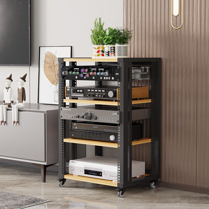 多功能层板可调节功放机架机柜8U12U16U20U网络机柜音响架子