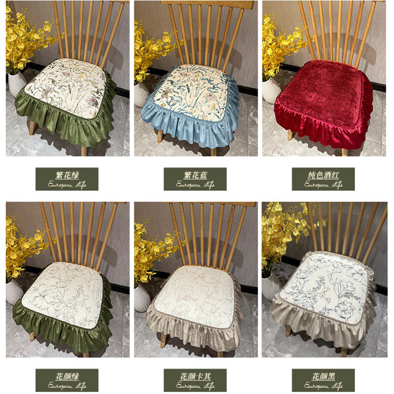 餐桌皮椅子软垫坐垫温莎马蹄形防滑高档薄款家用客厅酒店量身定制