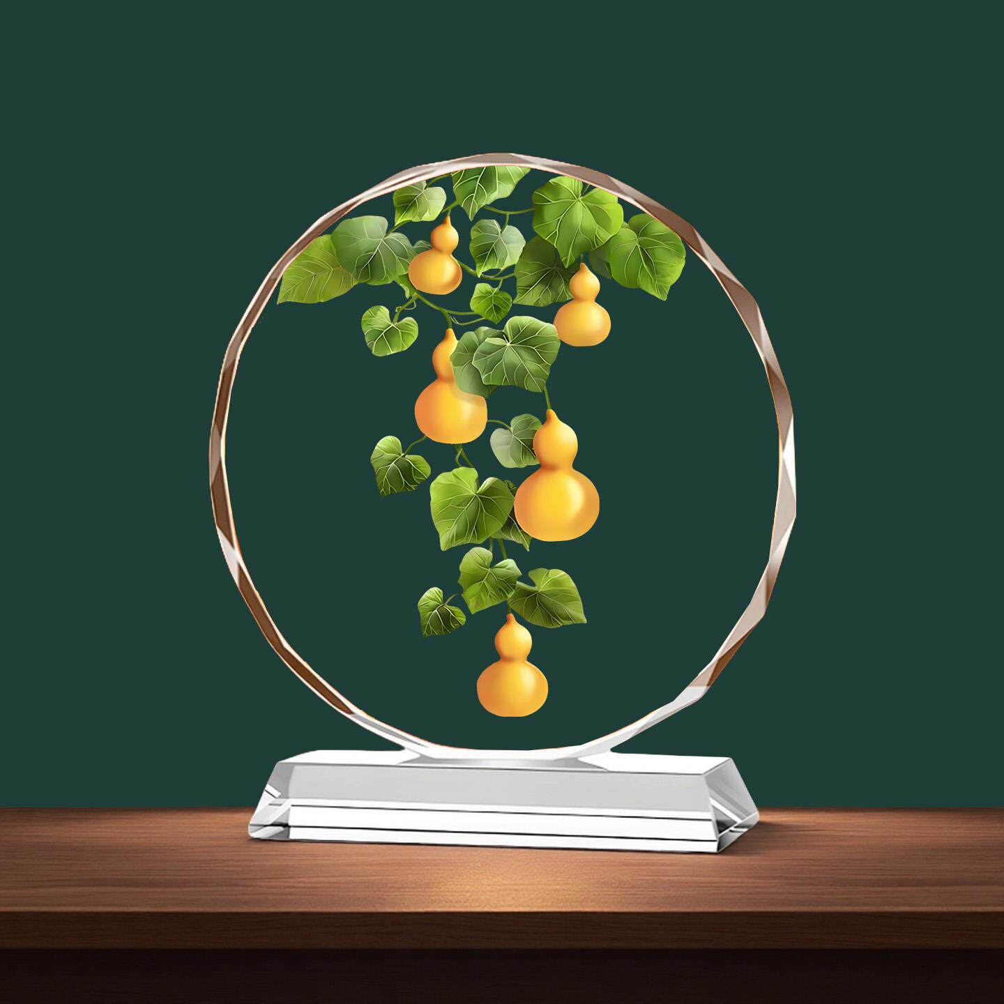 五福临门葫芦水晶摆件客厅玄关电视柜装饰品镇宅新房乔迁开业礼物