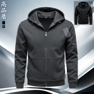 卫衣外套男春秋冬款2024新款休闲百搭夹克衫高级感潮牌美式外衣