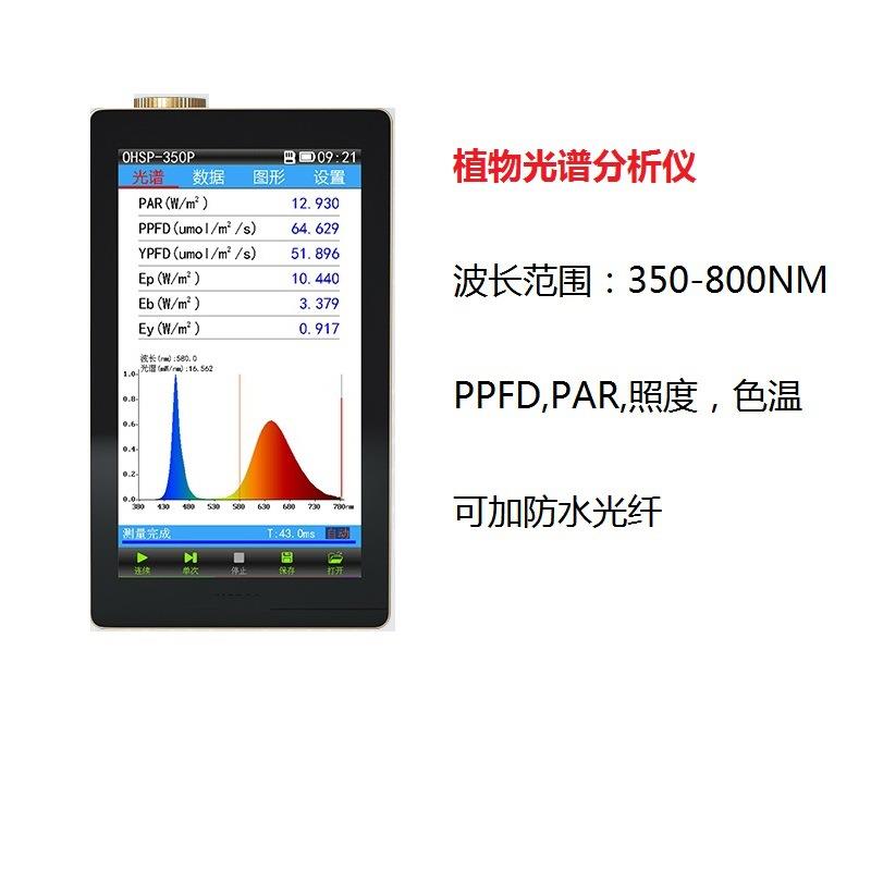 PPFD测试仪波长光谱测试大棚蔬菜光谱分析仪培育箱光照分析