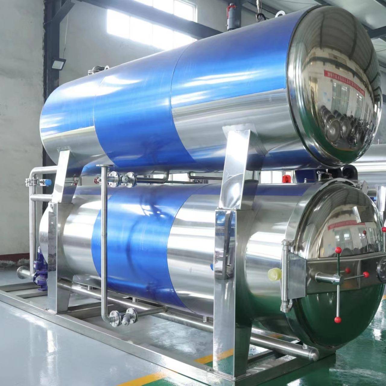 直供鱼罐头马口铁高温杀菌锅肉制品装杀菌设备蛋制品灭菌釜卤