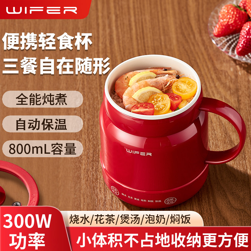 英国家用电炖杯煮饭煲汤小型电热杯电煮锅煮奶锅迷你多功能烧水杯