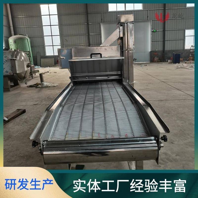 全自动薯球上糠机粉层厚度可调的裹糠机器冷冻土豆球上粉机