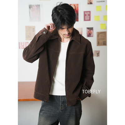 巴恩风复古高级感翻领夹克