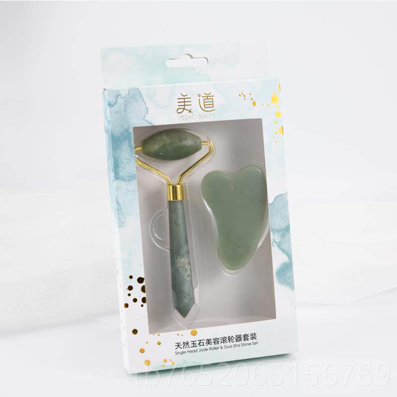 正品天容然岫玉石滚轮滚美容器网红面部玉轮脸仪器脸部按摩美痧棒