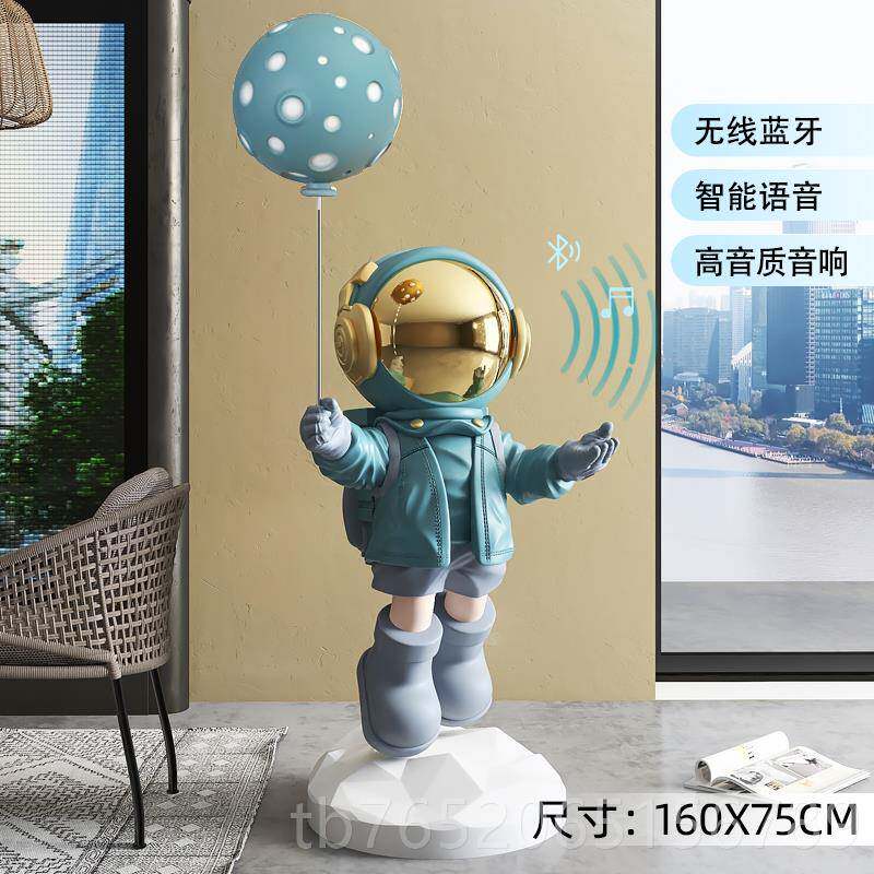 正品潮玩太乔空人雕装塑大型落地摆件轻奢宇航员酒店开业迎宾礼饰