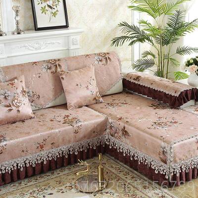 正品欧布艺沙垫式四季通发用盖布发坐垫沙发套罩沙沙发巾防滑贵妃