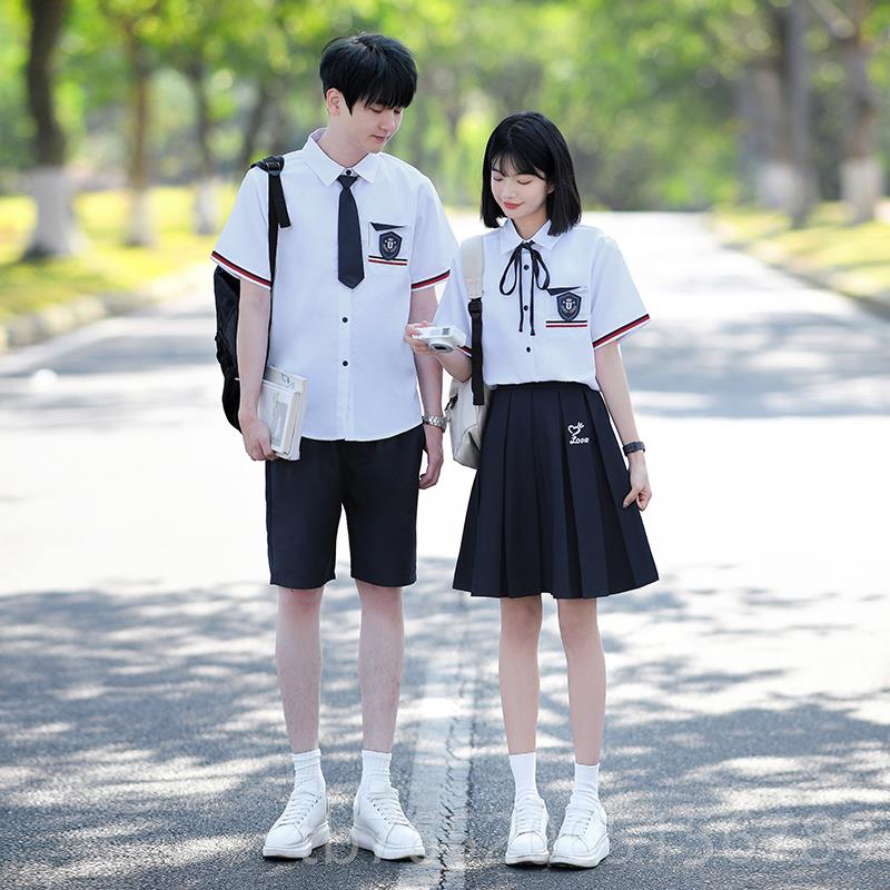 正品演JK制服礼服学院学风班服高中初中小毕业照套装大合生唱朗诵图片