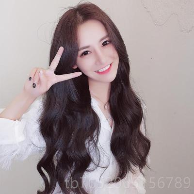 正品式韩式假发女长卷发大波浪 网红可无爱u型半头套形痕一片隐接