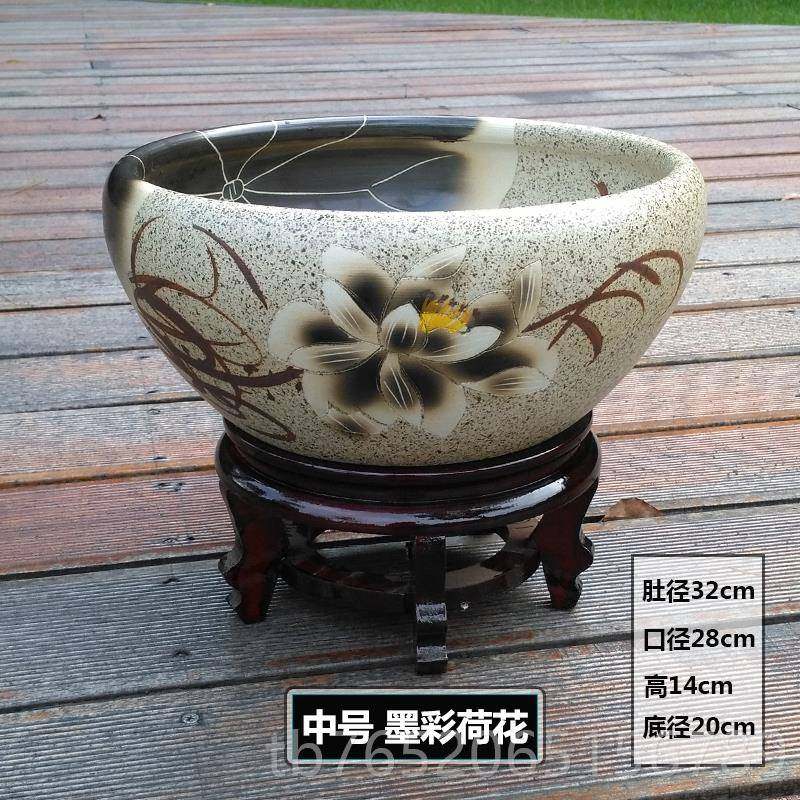 正品陶瓷鱼现缸代饰摆件冷水水鱼缸睡莲荷装花盆精装搭配碗莲花缸,宠物/宠物食品及用品,桌面缸,淘宝优惠券,粉丝福利购,淘宝优惠卷
