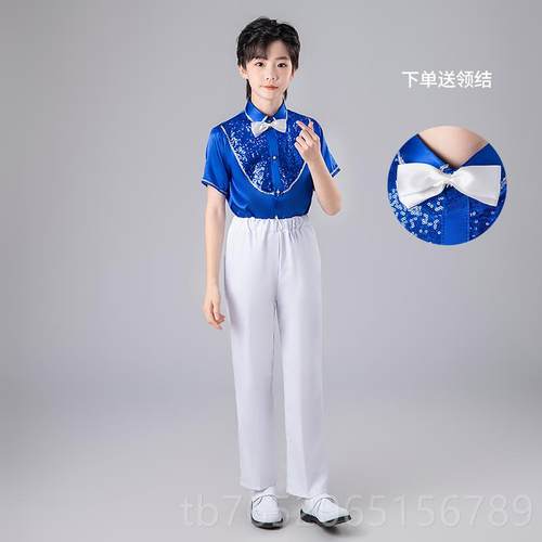 正品六一儿童合大唱演出服诗歌朗表诵小学生讲男女童演蓬蓬纱裙演