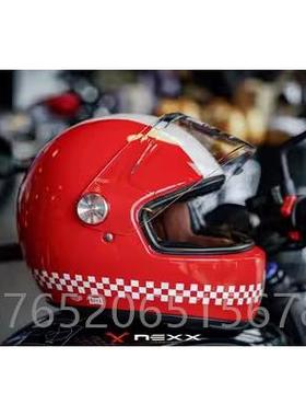 正品萄牙N头EXX XG100R杜卡迪拿铁凯旋托摩车盔 碳纤维复葡古哈雷