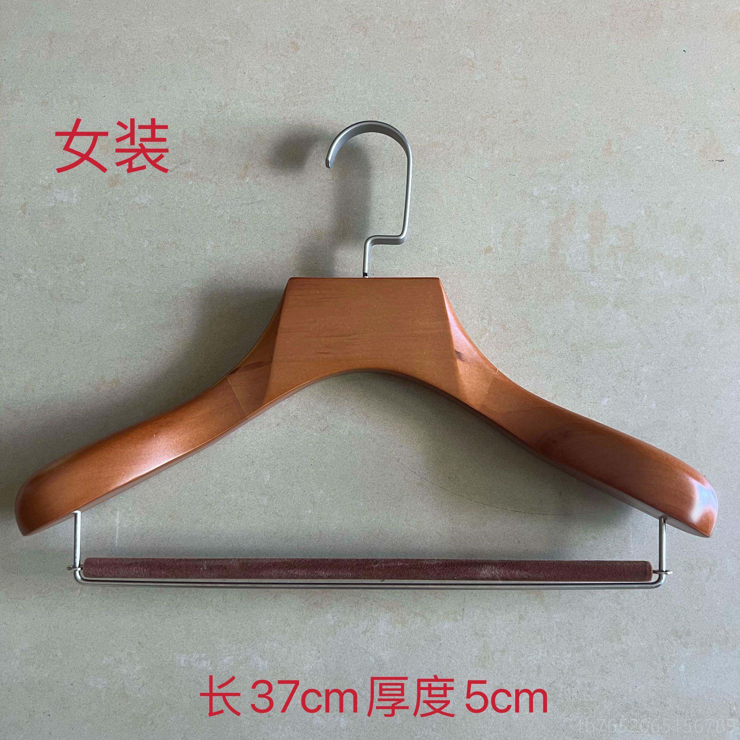 正品现货西衣架宽肩装西无痕木质衣挂定制实木服西衣架装架大衣架