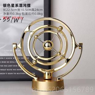 正品ins风饰高感桌办级公室面永动仪 创意银河星系抽象装品拍照道