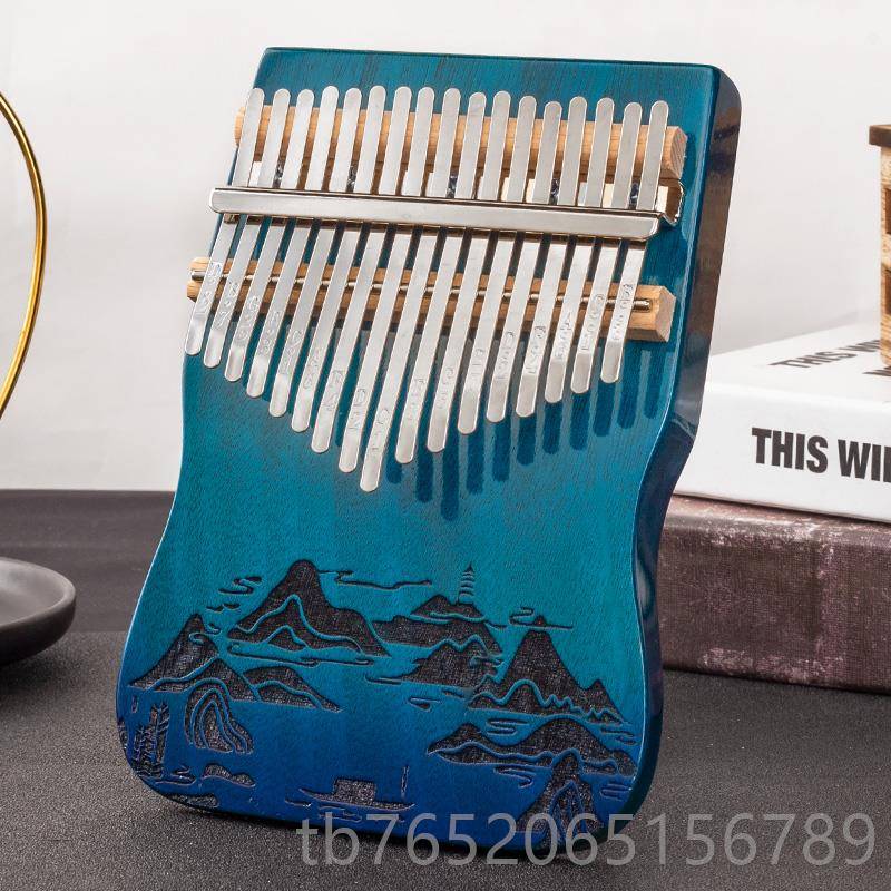 正品拇指琴21音17音巴林板式板双指拨琴a卡手林巴kalimb手指钢琴