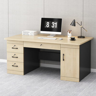 A10L带锁办公桌椅电脑桌家用简约带抽屉台式单人办公室桌子组合职