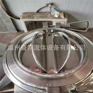 六瓣蝶板气动四氟蝶阀 卫生级不锈钢快装 四氟转阀 卸料阀 粉体阀