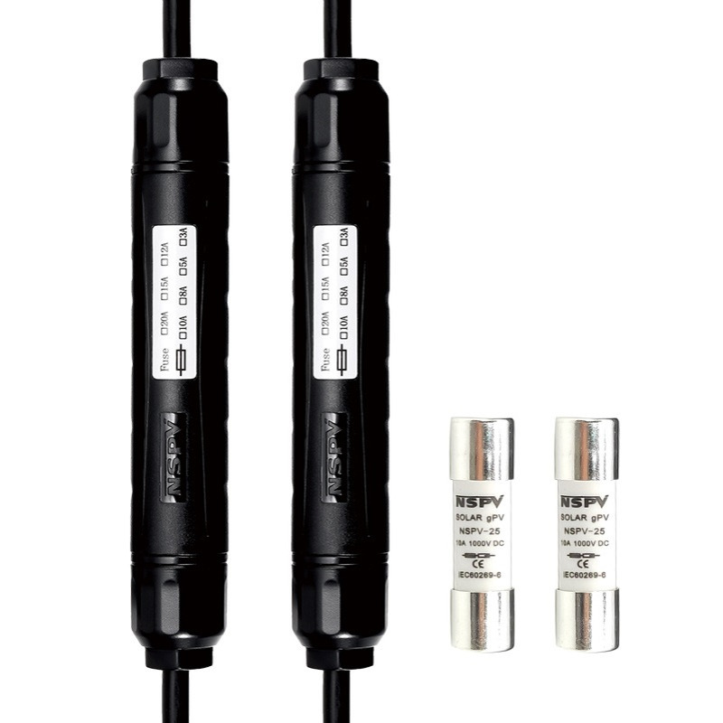 太阳能光伏组件保险丝连接器4F21000VDC 保险丝可以更换 节约成本