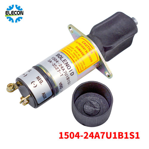 SA-3527-T柴油机停机电磁阀铁1504-12A7U1B1S1/24A7U1B1S1熄火器