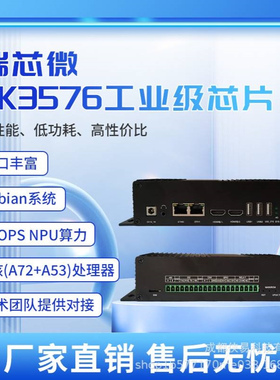 瑞芯微RK3576国产化AI边缘计算盒8核CPU6TOPS算力边缘计算盒子