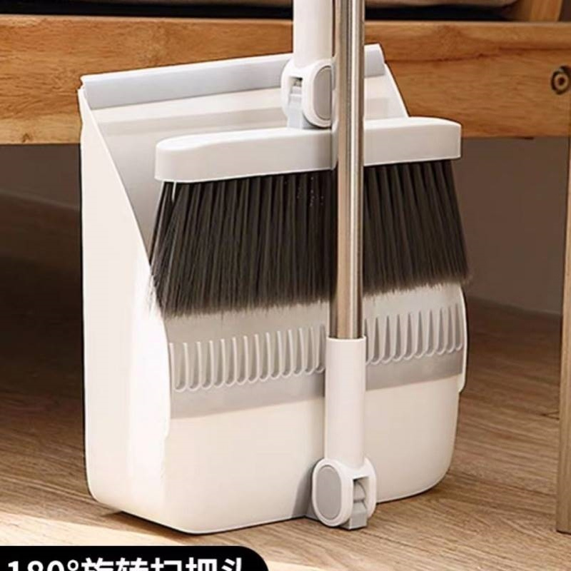 扫把套装批发簸箕扫地旋转折叠笤帚梳齿软毛撮斗地板清洁刮水组合