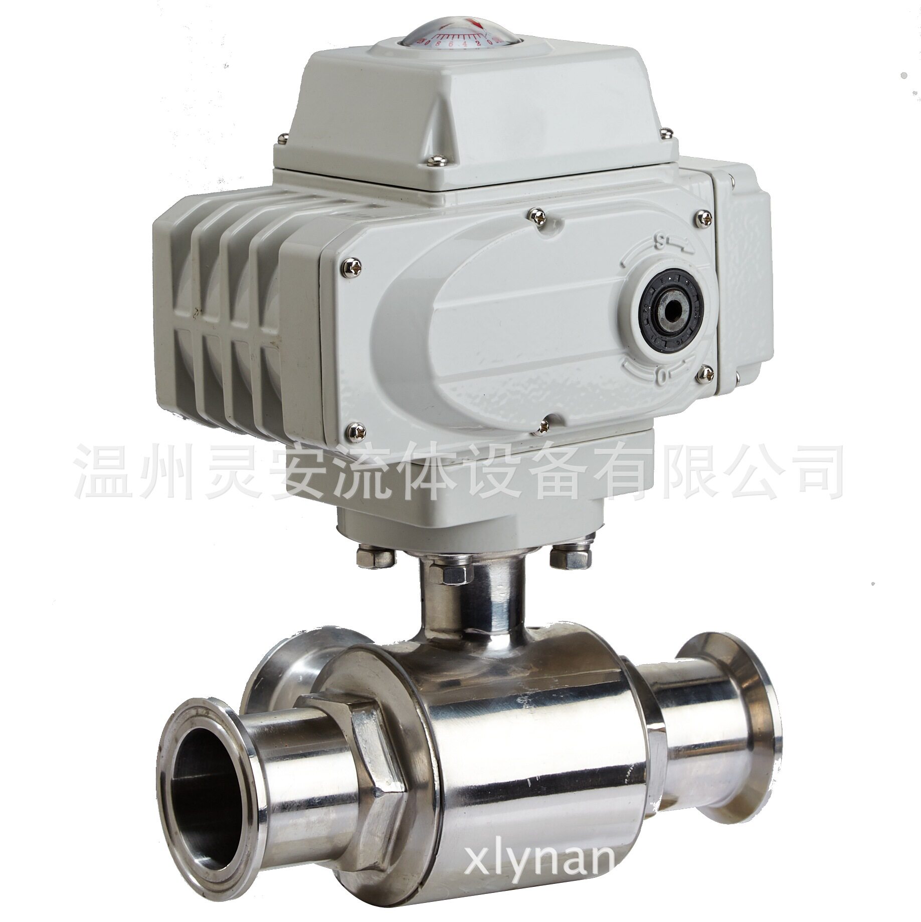 &Phi;19电动三通快装球阀 Q984F电动卫生级三通快装不锈钢Q985F球阀