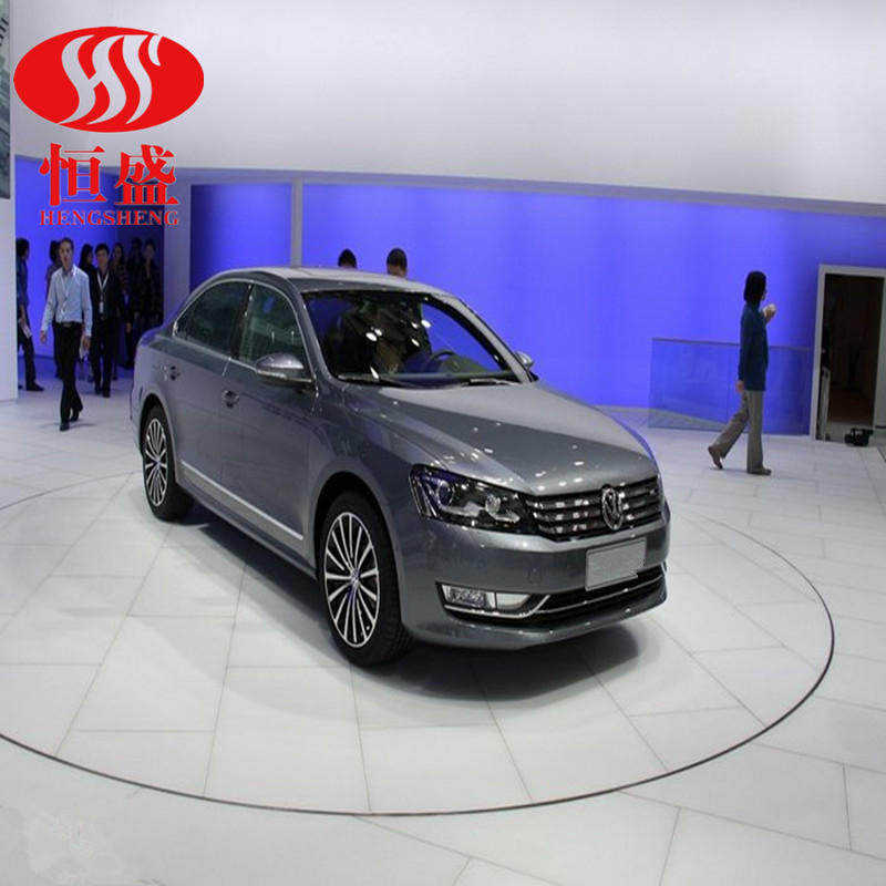 汽车旋转台展厅汽车展示台电动遥控旋转台车展旋转展台圆形旋转台