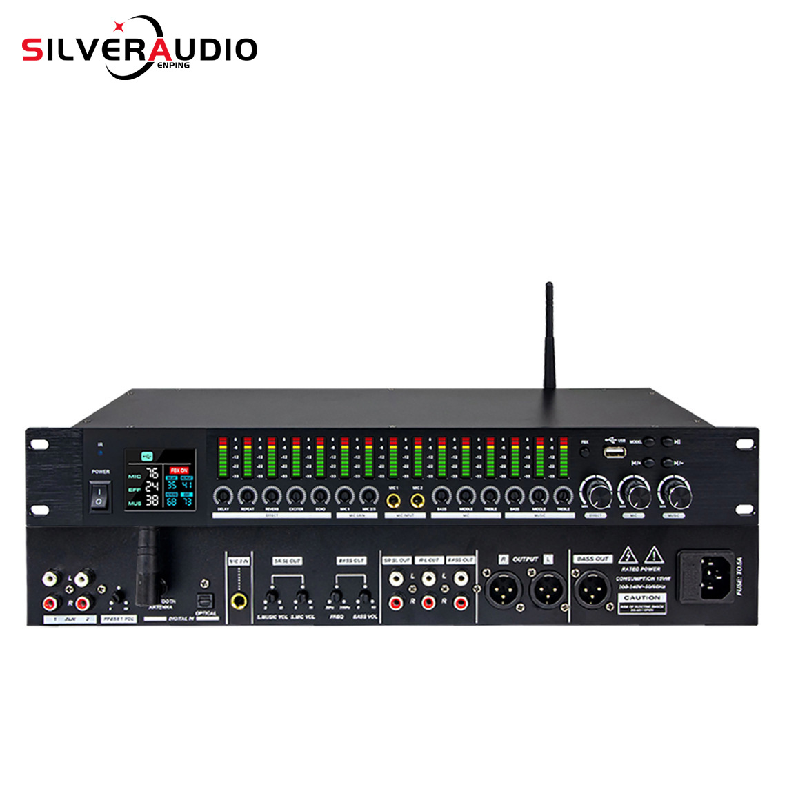 GAX-LD1500 专业数字效果均衡器卡拉OK系统舞台音效音频处理器