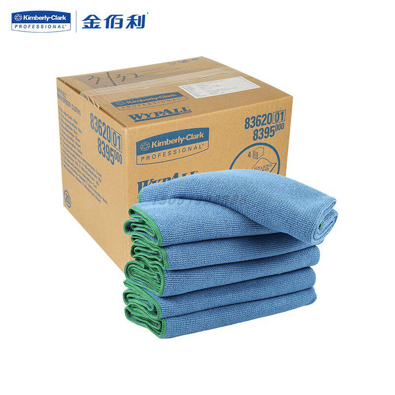 金佰利83620  WYPALL*劲拭*超细纤维布 蓝色 40*40cm 1箱