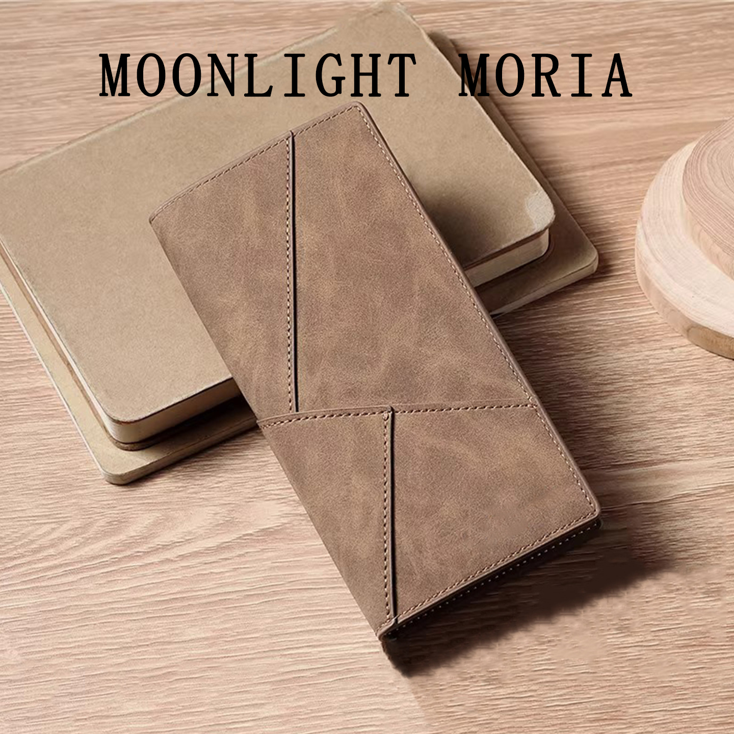 疯马皮质感钱包男款长款超薄多功能拉链大容量卡包一体皮夹送老公