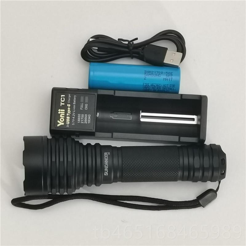 高档山s7阳2100强光手电远射高亮s流t40 sft40灯珠2500明户外骑行