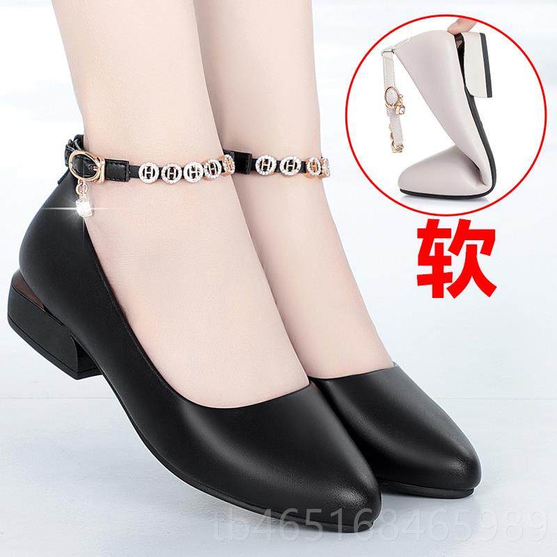 高档中底跟单女鞋妈鞋子真皮软女鞋休闲春秋女士一字扣皮鞋舞蹈鞋,女鞋,浅口单鞋,淘宝优惠券,粉丝福利购,淘宝优惠卷