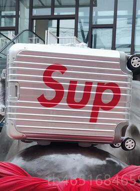 高档SUP红色框铝拉箱20密码硬箱女24寸万向轮旅杆行箱i男ns网红行