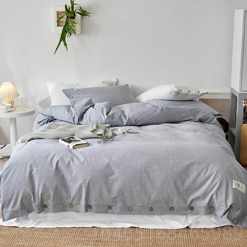 高档轻奢风纯棉四件套10全棉0档水棉麻洗高春夏简约被套床笠北欧,床上用品,床品套件/四件套/多件套,淘宝优惠券,粉丝福利购,淘宝优惠卷