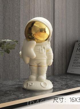 高档北欧宇航员摆件创客厅电视太空居人意家居饰品办公室乔迁新礼