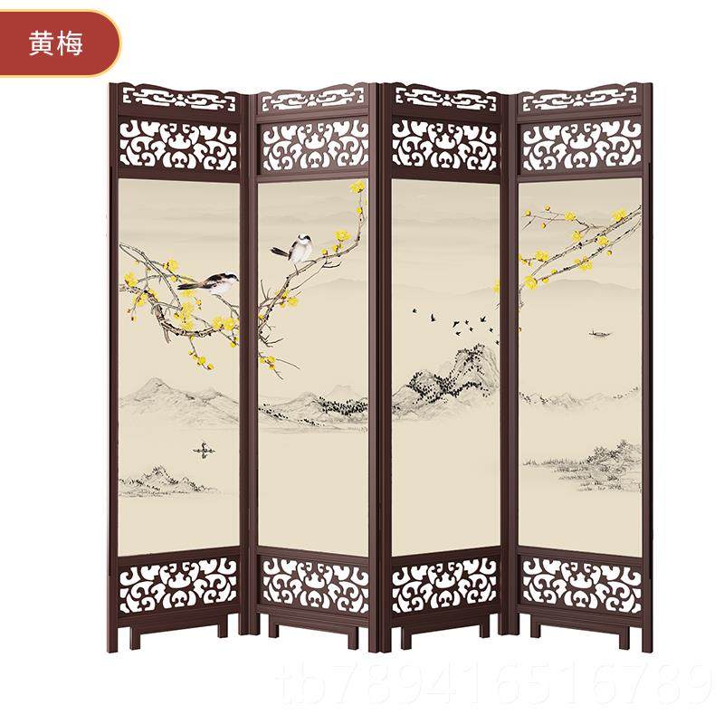 高档实木中式仿风古屏动折可移卧室遮挡隔断客厅隔断玄关叠双面复,基础建材,屏风,淘宝优惠券,粉丝福利购,淘宝优惠卷