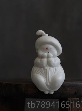 高档创陶意简装约现代手工瓷人家居小摆件客厅办公室书物房工艺品