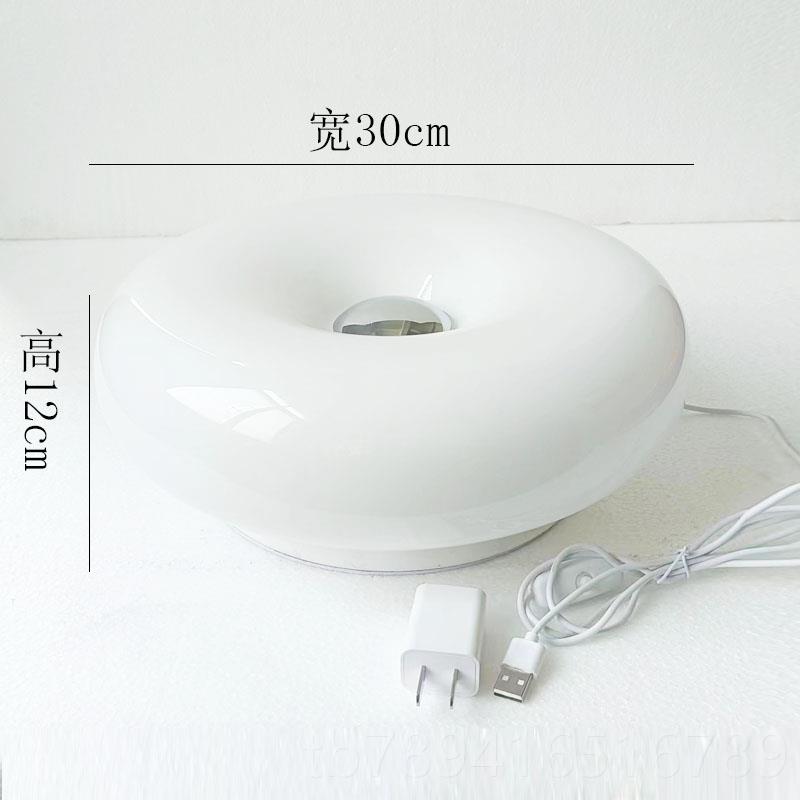高档网红s中古in风旺布利甜圈台灯壁灯卧室触摸橘色 床头氛甜围灯图片