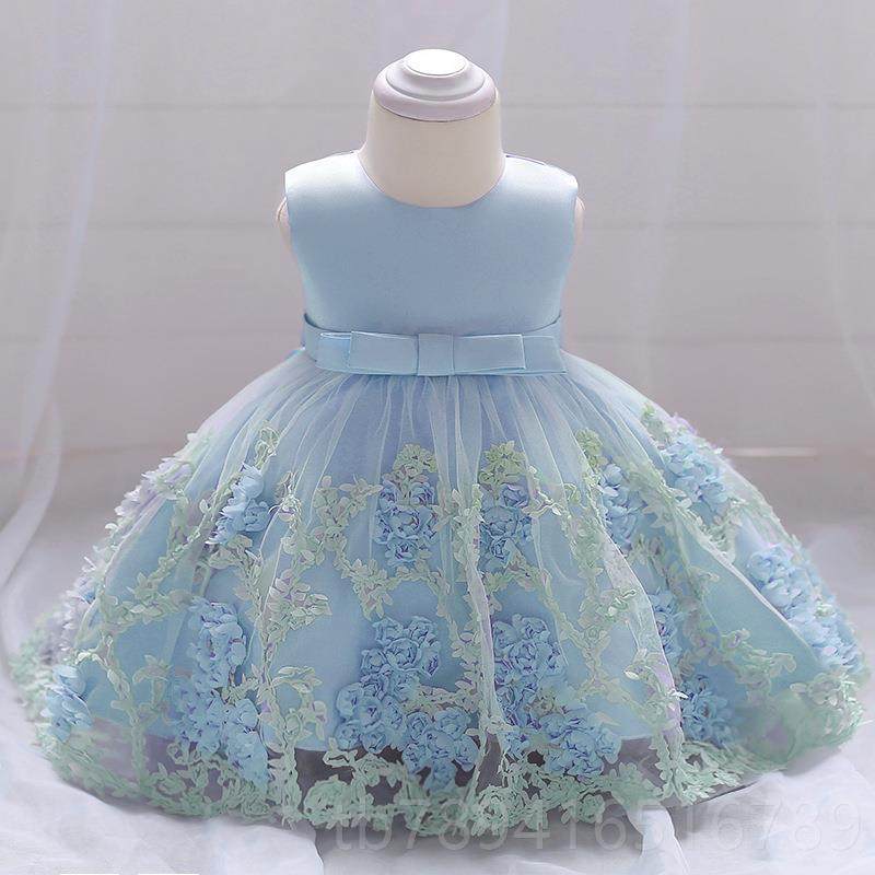 高档2子024女童裙新款百日周岁蓬蓬裙女出童小花朵公主裙表演演服,童装/婴儿装/亲子装,儿童礼服,淘宝优惠券,粉丝福利购,淘宝优惠卷