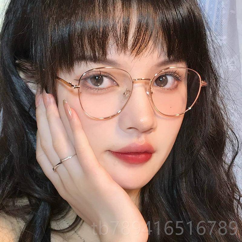 高档韩版潮古防辐射蓝光近视眼镜女眼镜框男复网款红电脑眼平光护