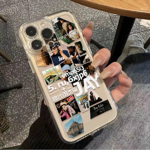 适用12ProMax透明软iPhone16e周杰伦专辑拼接14PLUS华为P80苹果17周边小米15ULTRA手机壳Nova13创意OPPOA6PRO