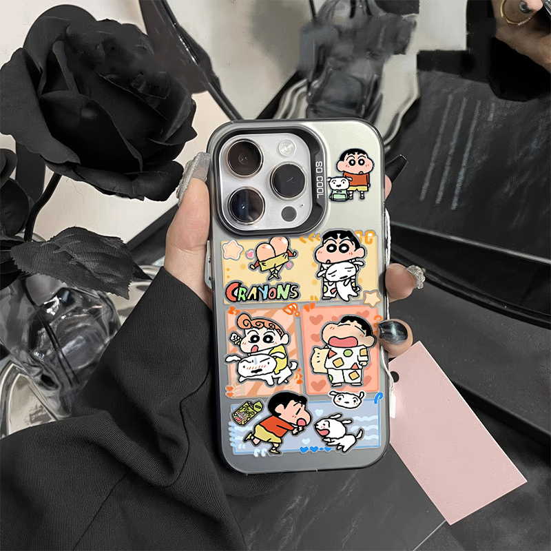 华为NOVA13适用12彩银苹果16手机壳硬15ProMax搞怪小白小新iPhone14卡通真我gt7pro新款HI畅享70PLUS可爱x200