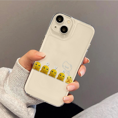 荣耀x70i可爱iPhone14苹果12卡通红米NOTE15透明真我NEO7创意软小米17适用16PLUS手机壳可爱love奶龙13ProMax