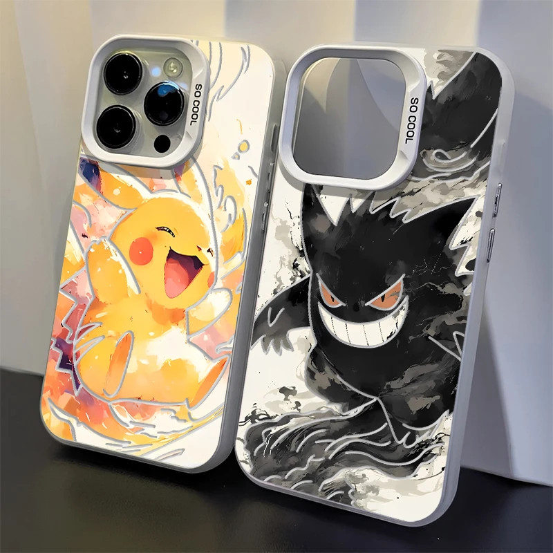 OPPOReno14手机壳荣耀POWER彩银红米TURBO4水墨风宝可梦小米15Ultra适用iPhone13promax硬苹果16e耿鬼VIVOs30