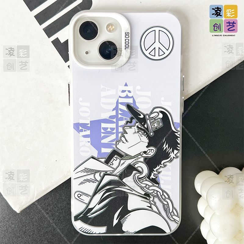 JOJO承太郎徐伦iPhone12苹果16PLUS卡通一加ACE5竞速版13ProMax潮酷适用15华为Nova14彩银手机壳硬华为PURA80