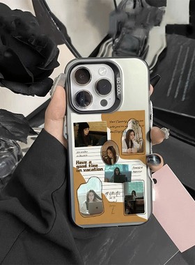 小众荣耀400学习搭子邓紫棋苹果16e彩银15plus创意OPPOA6PRO手机壳17硬iPhone13高级感14适用12ProMax荣耀X70