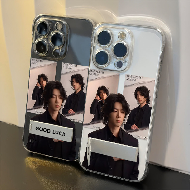 适用12ProMax无边框OPPOK13TURBOPRO透明Nova14超薄硬15PLUS华晨宇比六iPhone16苹果17手机壳带支架荣耀POWER