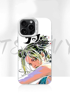 空条徐伦JOJO彩银12潮酷Reno13手机壳硬15PLUS畅享80适用iPhone16e小米CIVI5PRO苹果14ProMax卡通OPPOFINDX8S