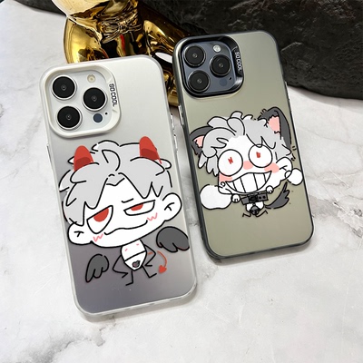华为PURA90个性iPhone14创意华为MATE80彩银硬苹果15适用16PLUS高级感13ProMax手机壳抽象秦彻VIVOS50PROMINI